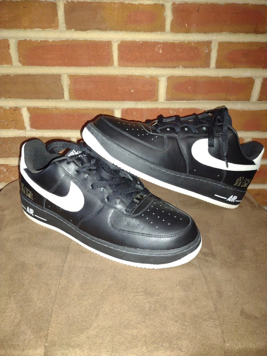 Nike Air Force 1 Low Players Black Size 13 Black White 315092-011 