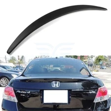 Trunk Spoiler Wing For 2008-2012 Honda Accord 3.5L Matte Black Lip Style
