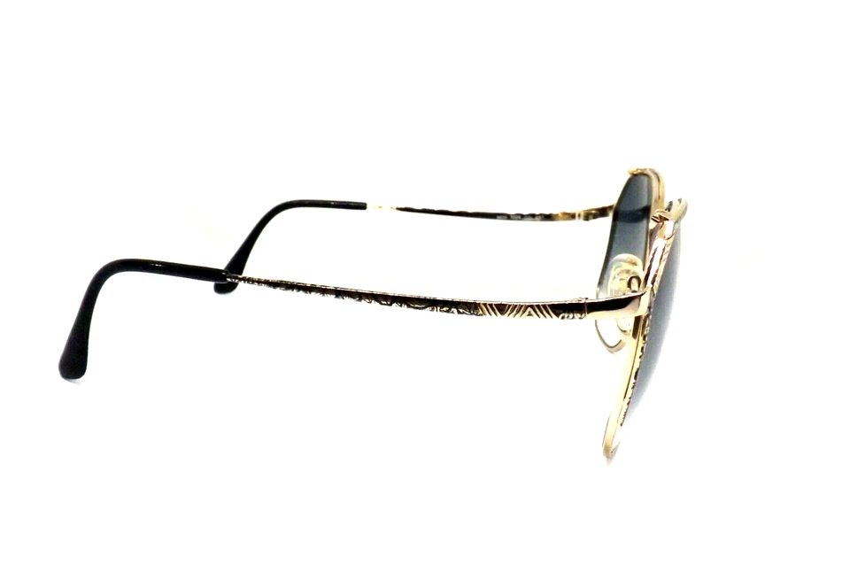 Gafas de sol para mujer hechas en Italia vintage años 80 metal plateado MARCOLIN Foto 3 de 4