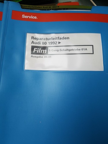 Reparaturleitfaden Audi 80 Mircofilm 5 Gang Schaltgetriebe 01A 1992-