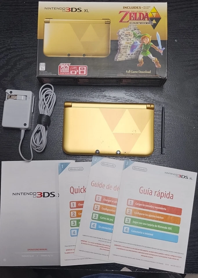 Nintendo 3DS XL Zelda A Link Between Worlds Console CIB Bundle With 4 CIB Games! - Image 2 of 4