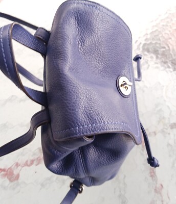 Coach SMALL F24385 Park Periwinkle Blue Leather Backpack w  display picture 3