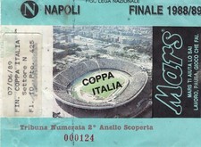 Biglietto FINALE COPPA ITALIA 1988/89 NAPOLI-Sampdoria 
