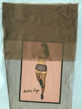 1 PR VTG FLAT KNIT ARLURE 51/15 SZ 10.5 SEAMED FFF CUBAN HEEL 32  -10  foot BROWN