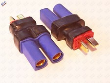Convert LiPo Deans Batteries To EC5 Connectors / ESC - Set of 2 - Brand New