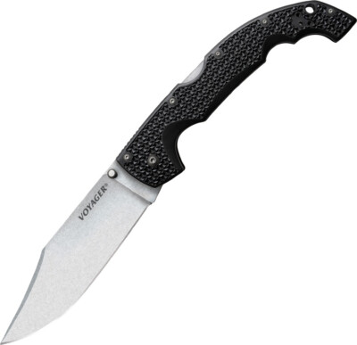 Cold Steel Voyager XL Lockback Black Stainless Steel Folding Pocket Knife 29AXC