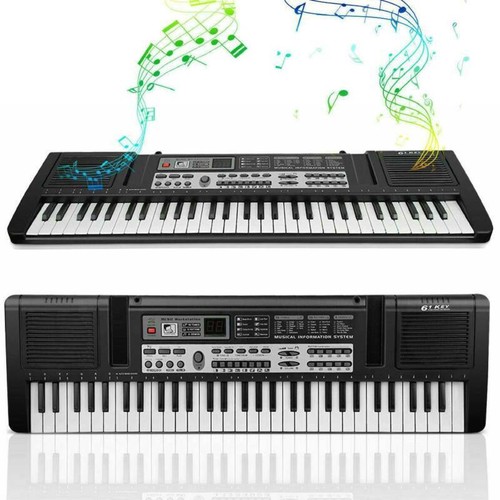 Klawiatura elektroniczna Muzyka cyfrowa Pianino 61 przycisków Mikrofon USB dla dzieci2 - Zdjęcie 2 z 12