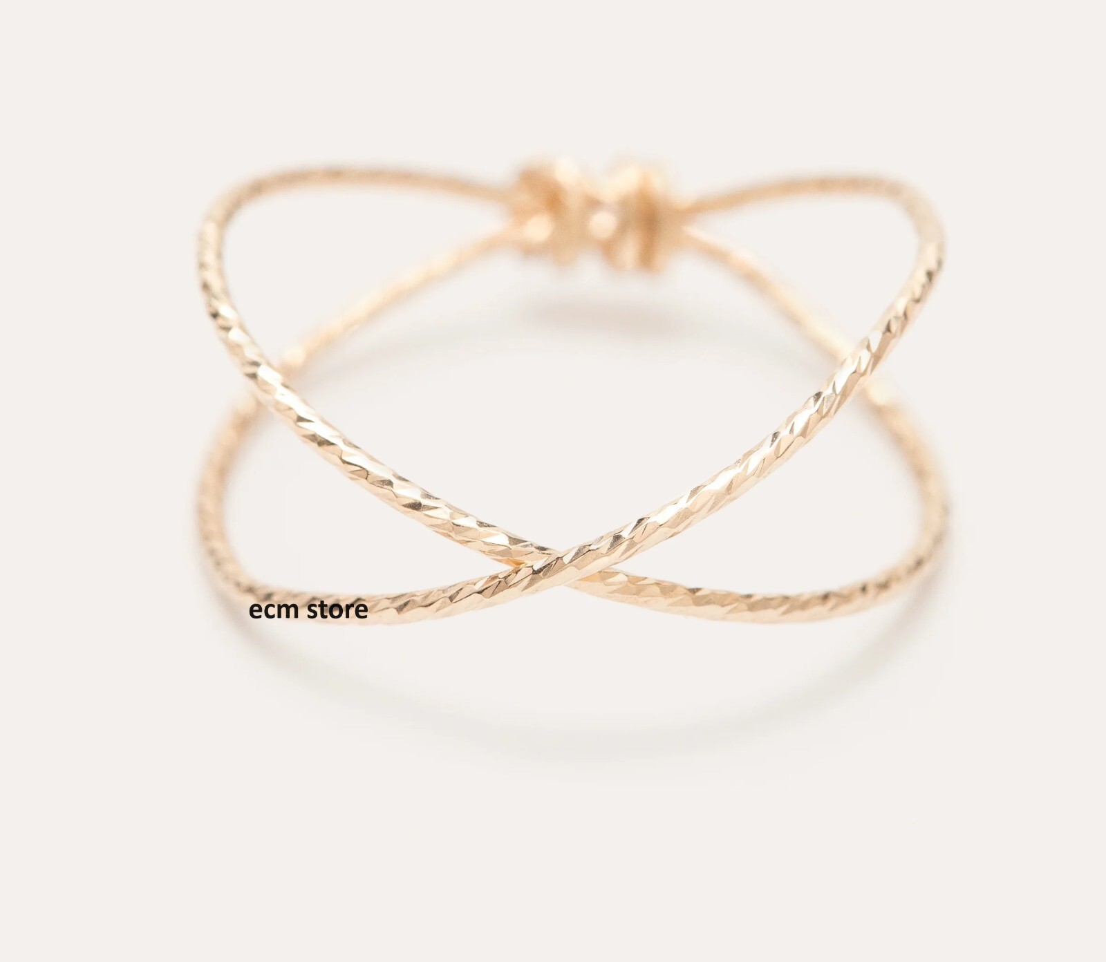 Bague Éclat croisée or laminé taille 57 le cadeau idéal de bijouterie fine