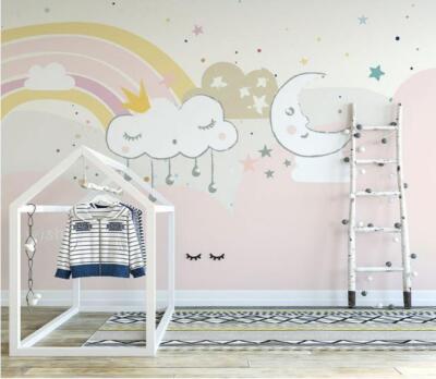 3D Clouds Rainbow E3123 Wallpaper Mural Paper Wall Print Indoor Murals CA Erin