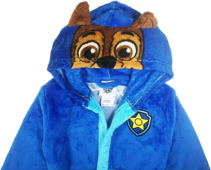 Nickelodeon Paw Patrol Toddler Boys Chase 3D Plush Robe Size 2T 3T 4T 5T 6 - Image 2 of 4