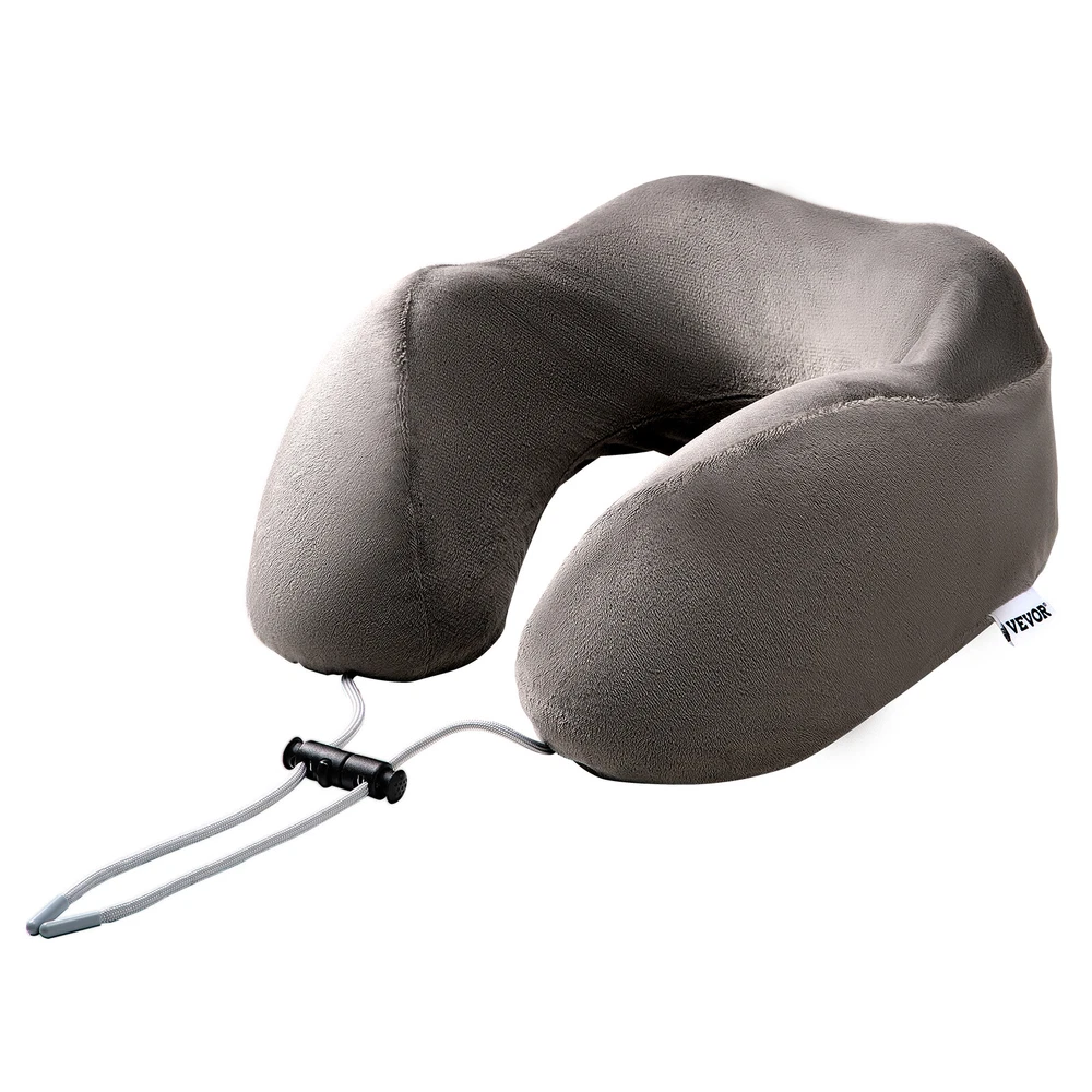 Upgraded Memory Foam U-Shaped Travel Neck Pillow in Dark Gray Upgraded Memory Foam U-Shaped Travel Neck Pillow in Dark Gray