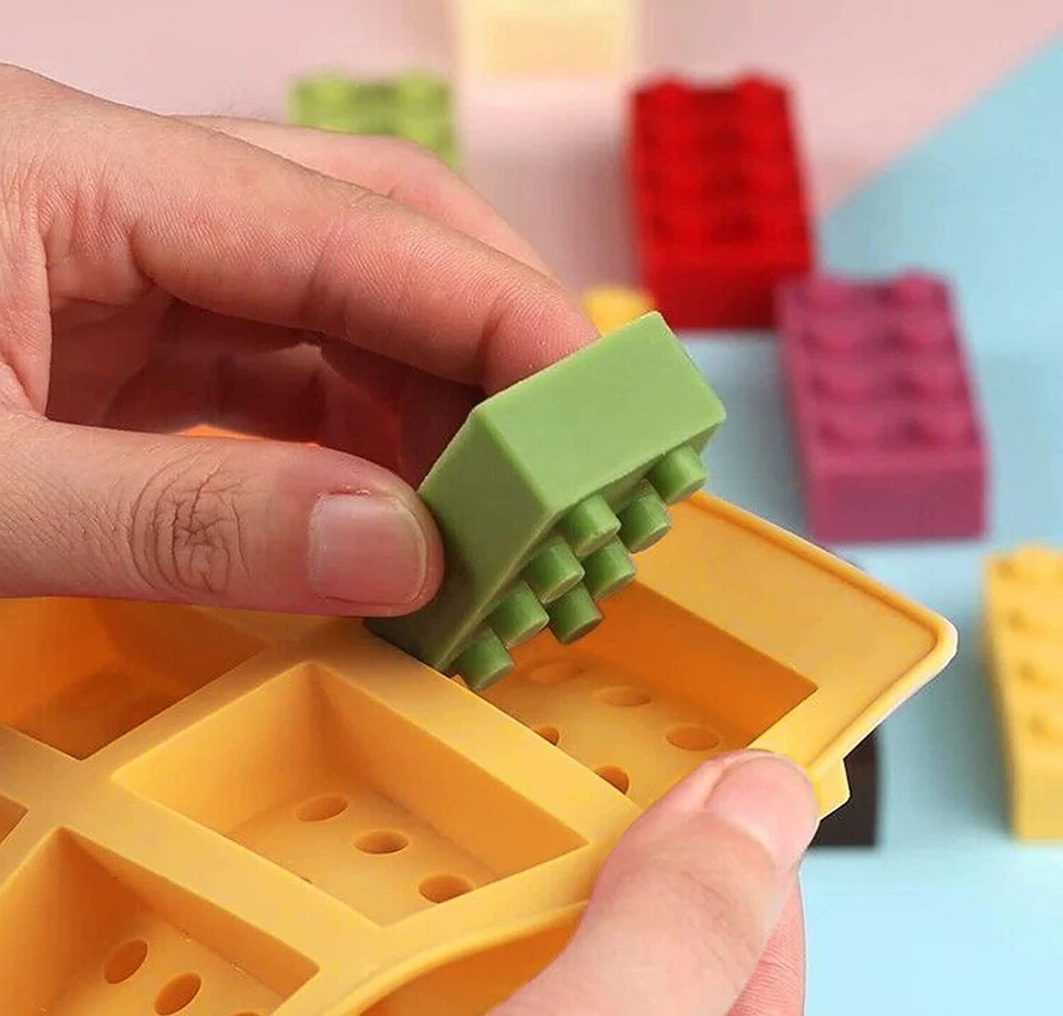 Silikon 3D Backform 10 Bausteine Fondantform Fondant Form Baustein - Bild 4 von 4