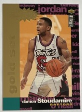 Damon Stoudamire 1995-96 Collector’s Choice Crash The Game Gold Set RC #C28 ESE