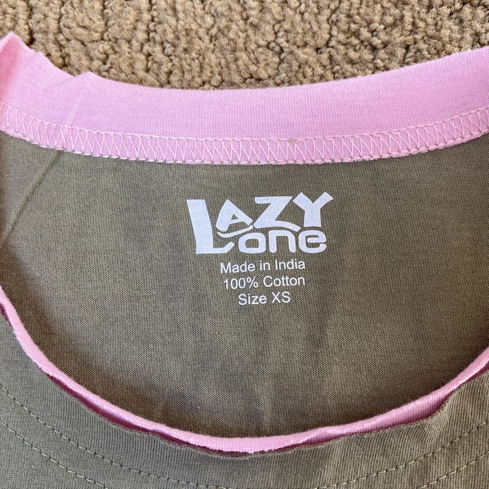 LAZY ONE Junior Fitted Tee Sleep Night Shirt Green Foxy PJ NEW! size XS - Image 3 of 4