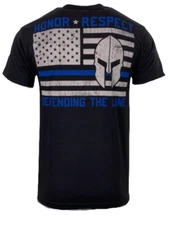 Howitzer Style Men's T-Shirt DEFEND THE LINE Black Military Grunt S M L XL 2XL 3