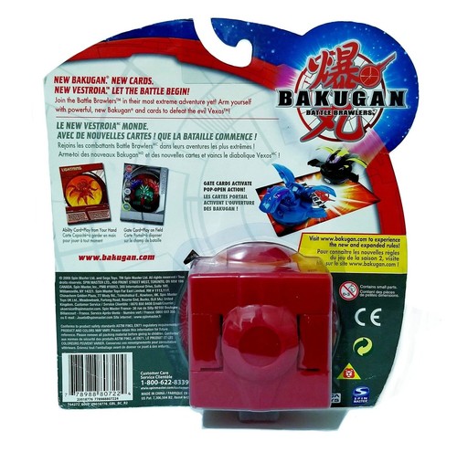 Bakugan Battle Brawlers 2008 Bakugan Deka Pyrus Zoack Rosso + Carta cancello in metallo Nuovo - Foto 4 di 6
