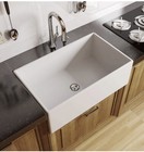 Miseno MNO3319FC Inferno 33" Single Basin Farmhouse Fireclay Kitchen Sink, White — photo 2