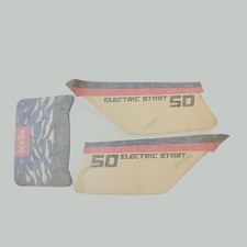 SERIE DECALCO FIANCATINA E PORTAFANALE APRILIA ET 50 1987 ORIGINALI DELL'EPOCA