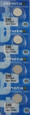 4 Pcs Renata 346 (SR712SW) Coin Cell Silver Oxide Batteries