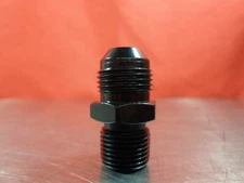 FRAGOLA 481608 BLACK ALUMINUM 8 AN to Male 3/8 STRAIGHT ADAPTER 481608-BL