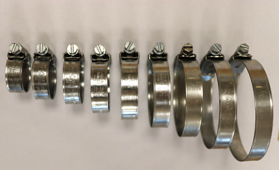 ABA ORIGINAL Schelle Schlauchschelle Edelstahl Schneckengewinde 15 - 231mm W4