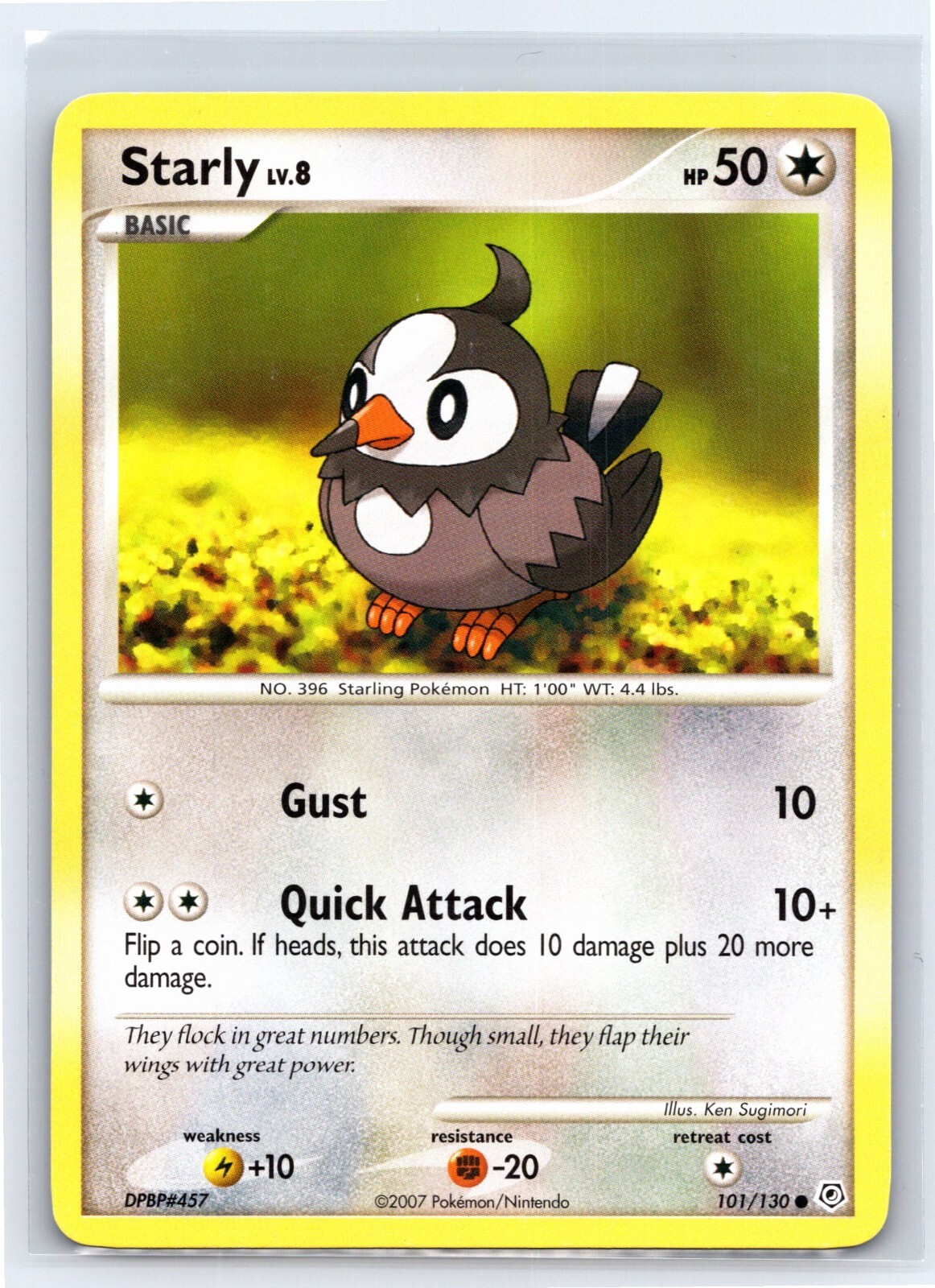 2007 Pokemon TCG - Diamond & Pearl - Starly Regular 101/130