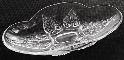 Anchor Hocking Glass Clear Renaissance 10'' Relish Dish Oval Bowl