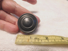 1 ANTIQUED PEWTER KNOB/PULL, 1 3/8DIA