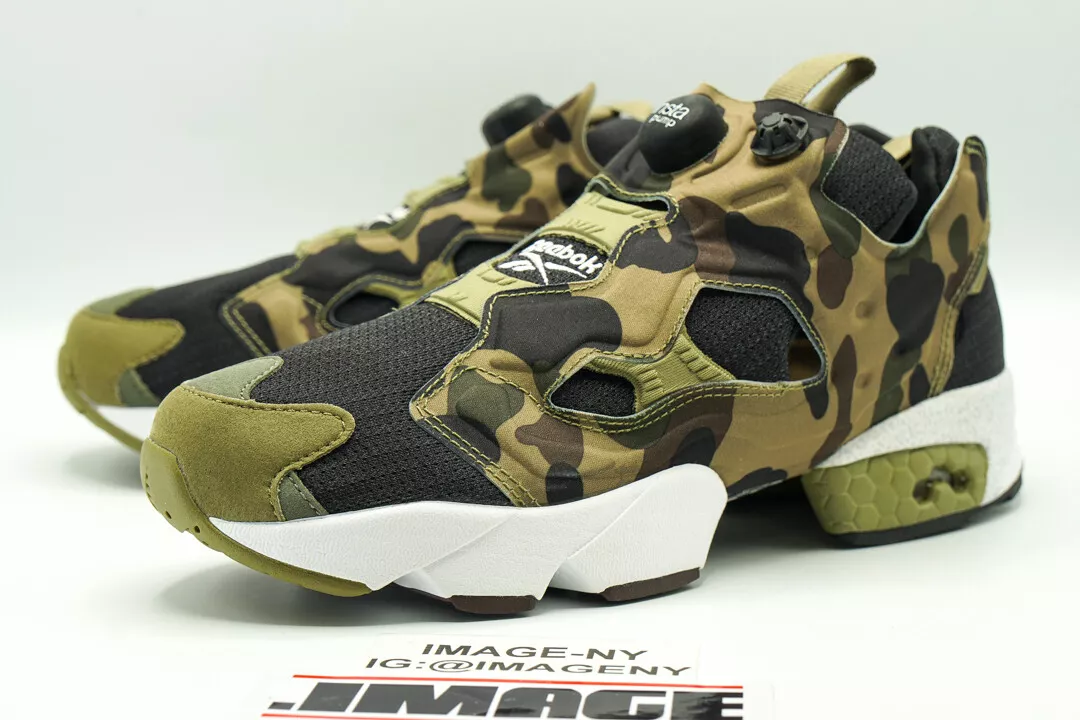 Settlers Bedstefar bypass REEBOK INSTAPUMP FURY OG NEW SIZE 8 MITA BAPE CAMO GREEN V61765 | eBay