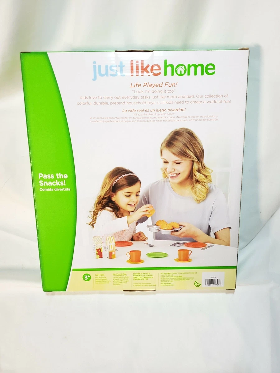 Just Like Home Frying Pan Playset Breakfast Red Toys R Us