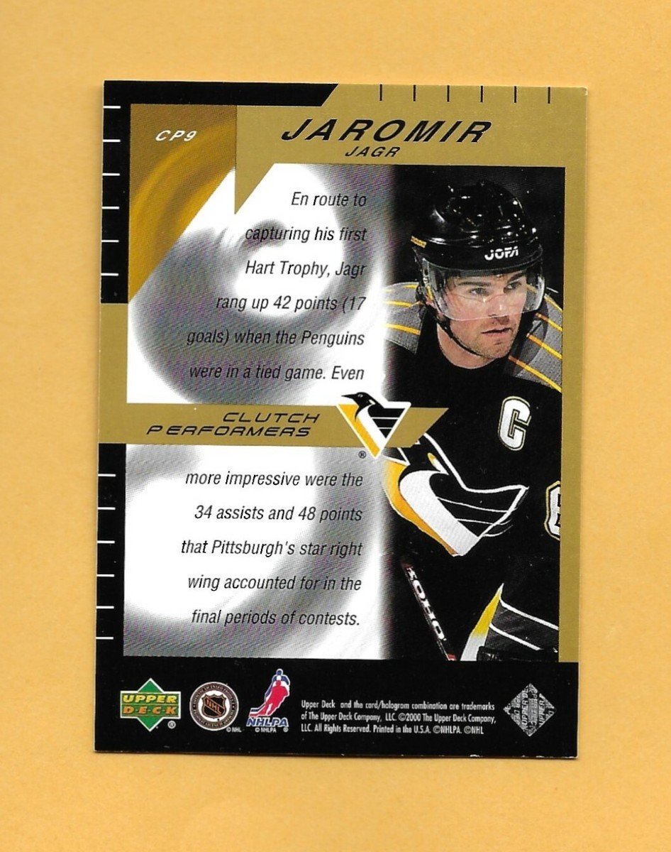 99-00 Upper Deck MVP CLUTCH PERFORMERS Card # CP9 JAROMIR JAGR