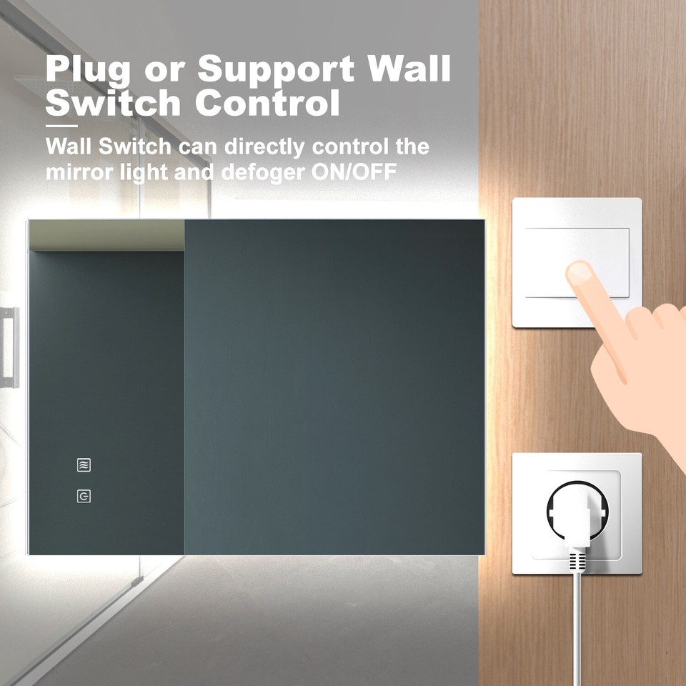 32x24 in Bathroom Led Classy Vanity Mirror w/High Lumen,Dimmable Touch