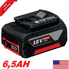 18V for Bosch BAT618 BAT609 Li-ion Battery BAT620 BAT610G BAT619G 24618-01 6.5AH