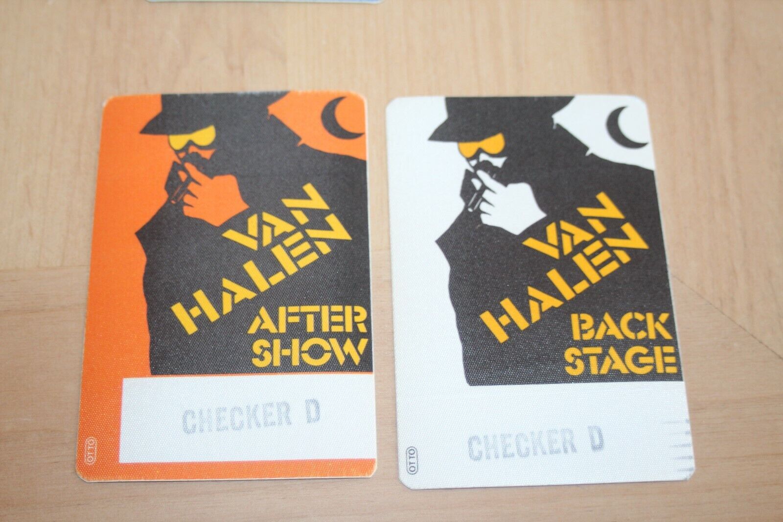 Van Halen - 1984 2x Backstage Pass - Checker Dome  - FREE WORLDW