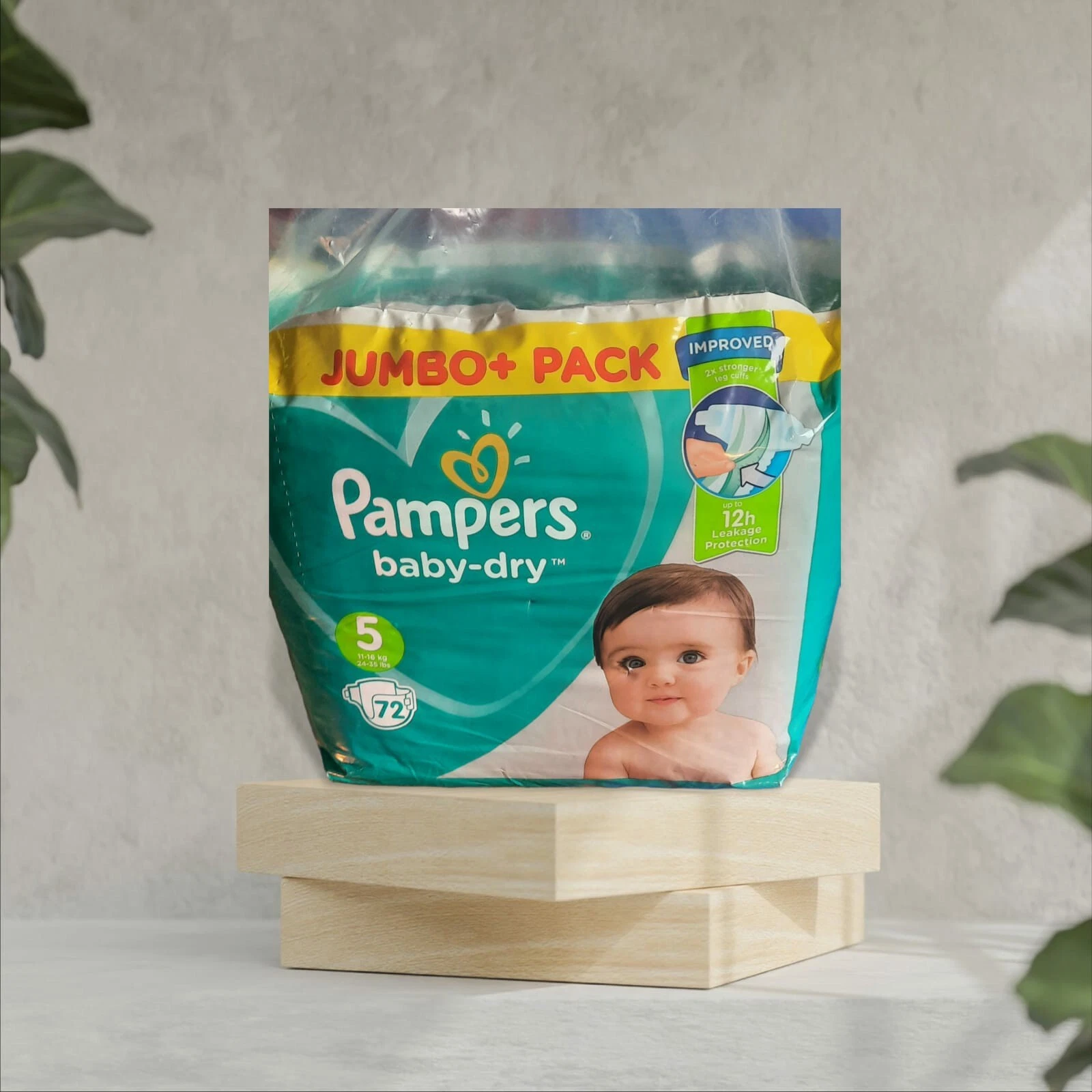 Nappies Pampers Baby Dry Nappy Jumbo+ Pack of 72