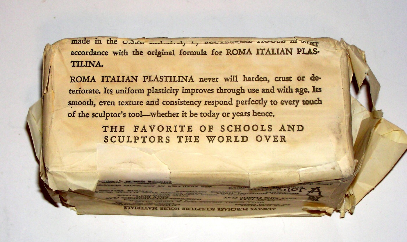 Roma Plastilina No. 2 White NOS New Old Stock Sculpture House 2lbs