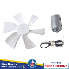6" RV Vent Motor Bath Exhaust Fan Blade 12V Home Bathroom Mobile Home RV Motor