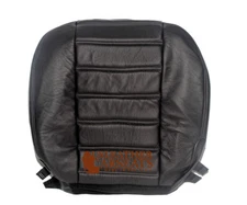2003-2006 2007 Hummer H2 - Passenger Bottom Replacement Leather Seat Cover Black