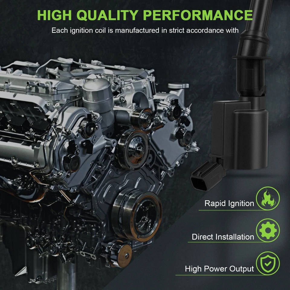 8 For 2003-2014 Ford E-250 5.4L V8 Ignition Coil & Spark Plug DG508 SP479 - Image 3 of 4