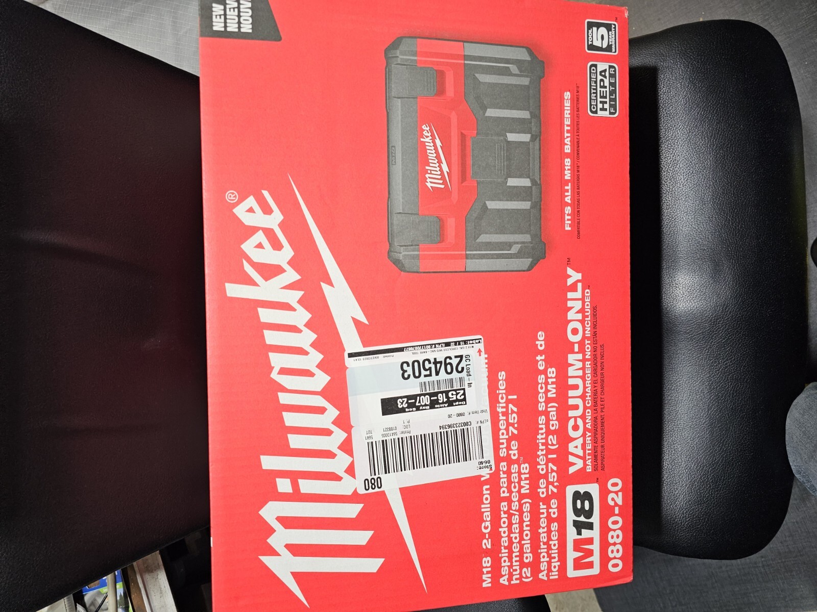 Milwaukee M18 18V 088020 2 Gallon Wet/Dry Vacuum Cleaner eBay