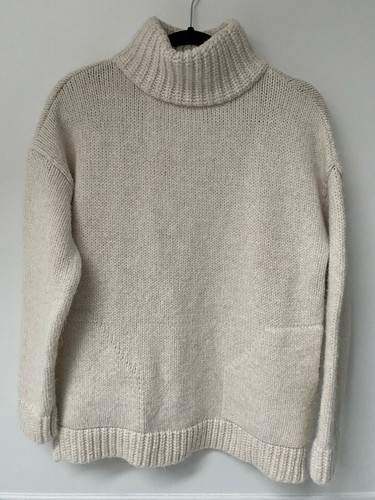 ZARA Cream Soft Chunky Knit Turtle Neck 