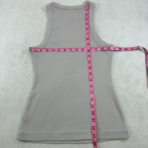 Womens Standard James Perse Rib Crew Neck Tank Top Size 1 ( US Small ) Grey - Picture 5 of 5