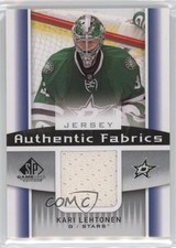 2013-14 SP Game Used Edition Authentic Fabrics Jerseys Kari Lehtonen #AF-KL 4f5