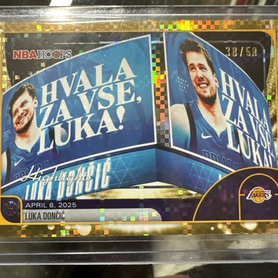 2026 Topps NBA Hoops Highlights Luka Doncic Gold 38/50 minty Fresh!