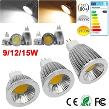 MR16 LED Bulbs Downlight 9/12/15W Energy Saving COB Spotlight White /Warm White
