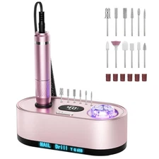 40000RPM Electric Nail File Drill Professional Kit, Drill Machine with LCD Displ