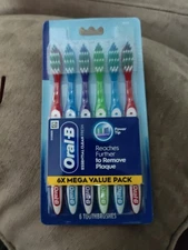 Oral-B Essential Clean Fresh Toothbrushes Power Tip - 6ct