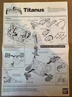 VTG 1993 Mighty Morphin Power Rangers Titanus Carrier Zord Instructions Only