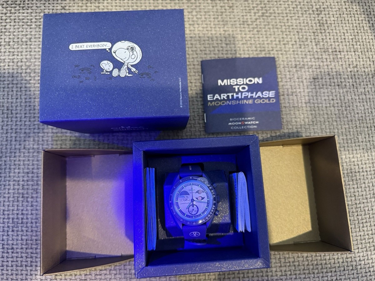 Swatch x Omega Watch MISSION TO EARTHPHASE - MOONSHINE GOLD | eBay
