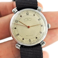 SWISS AUTHENTIC ELECTION SPECIAL FIXED FLARED LUGS MANUAL WIND WORKING 1940'S